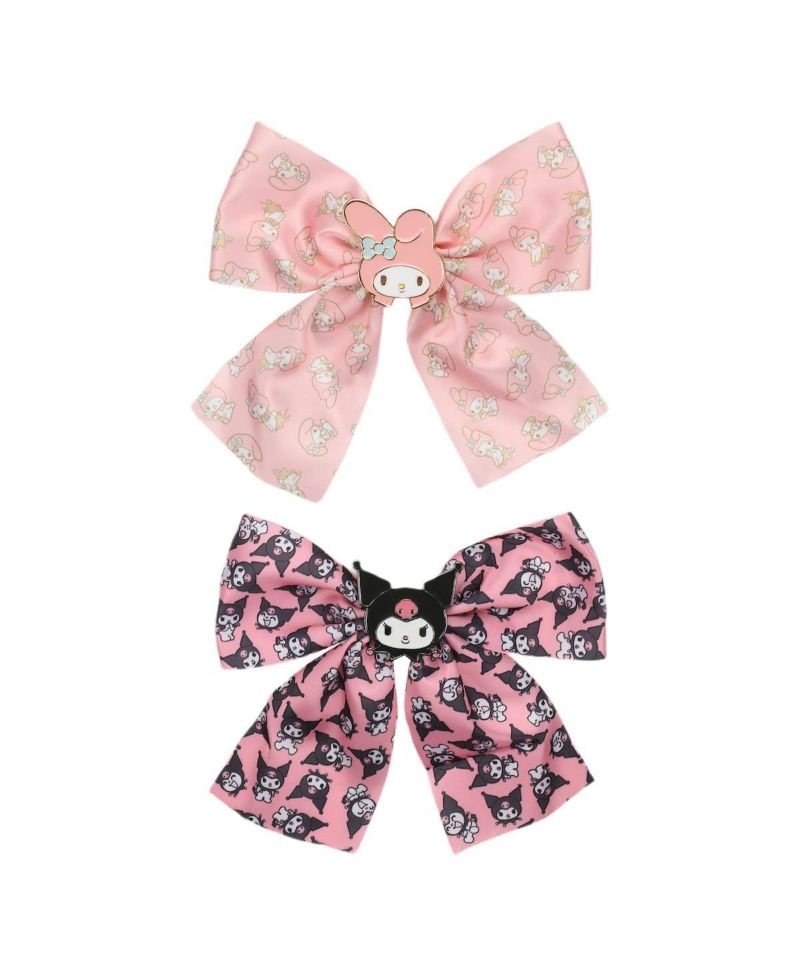 and Kuromi 2-Piece Hair Clip Bows