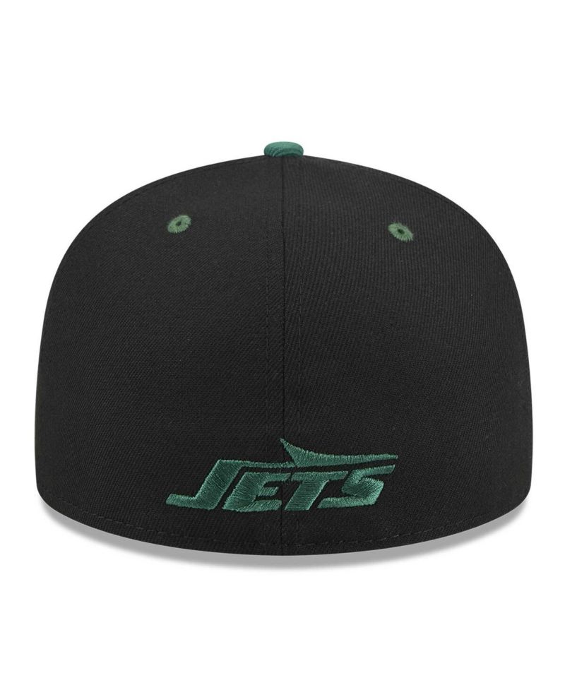 Men's Black/Green New York Jets Flipside 2Tone 59FIFTY Fitted Hat