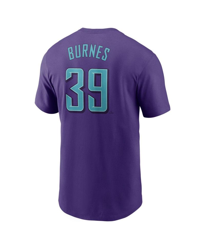Men's Corbin Burnes Purple Arizona Diamondbacks 2025 City Connect Fuse Name & Number T-Shirt