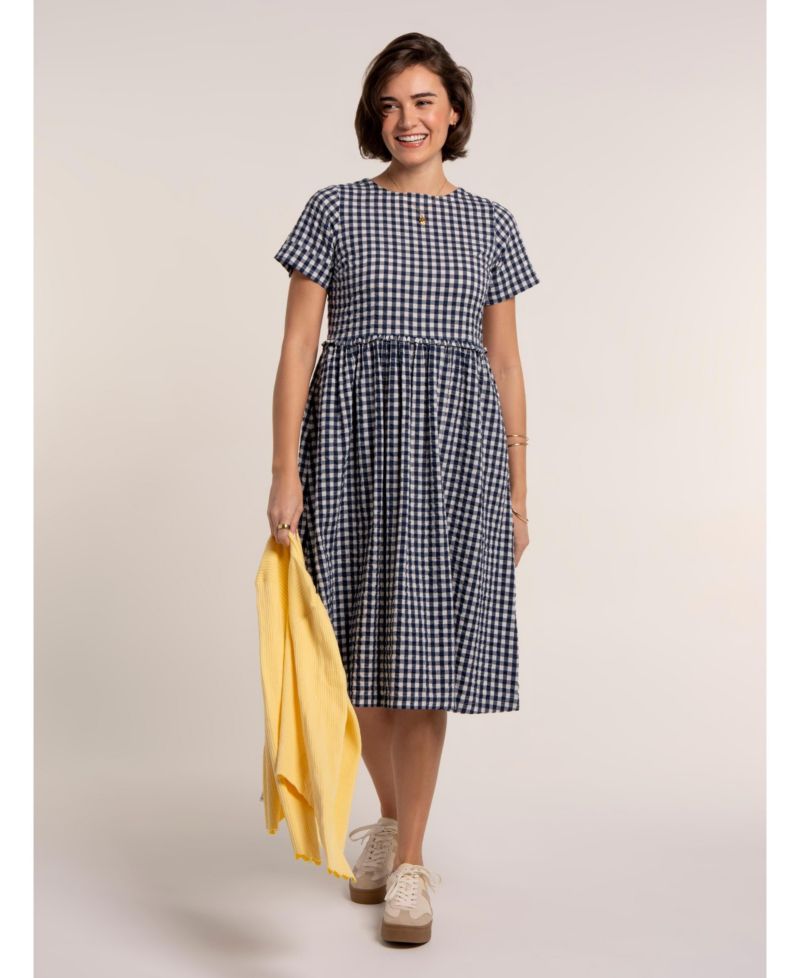 Women's Perla Gingham Midi Dress