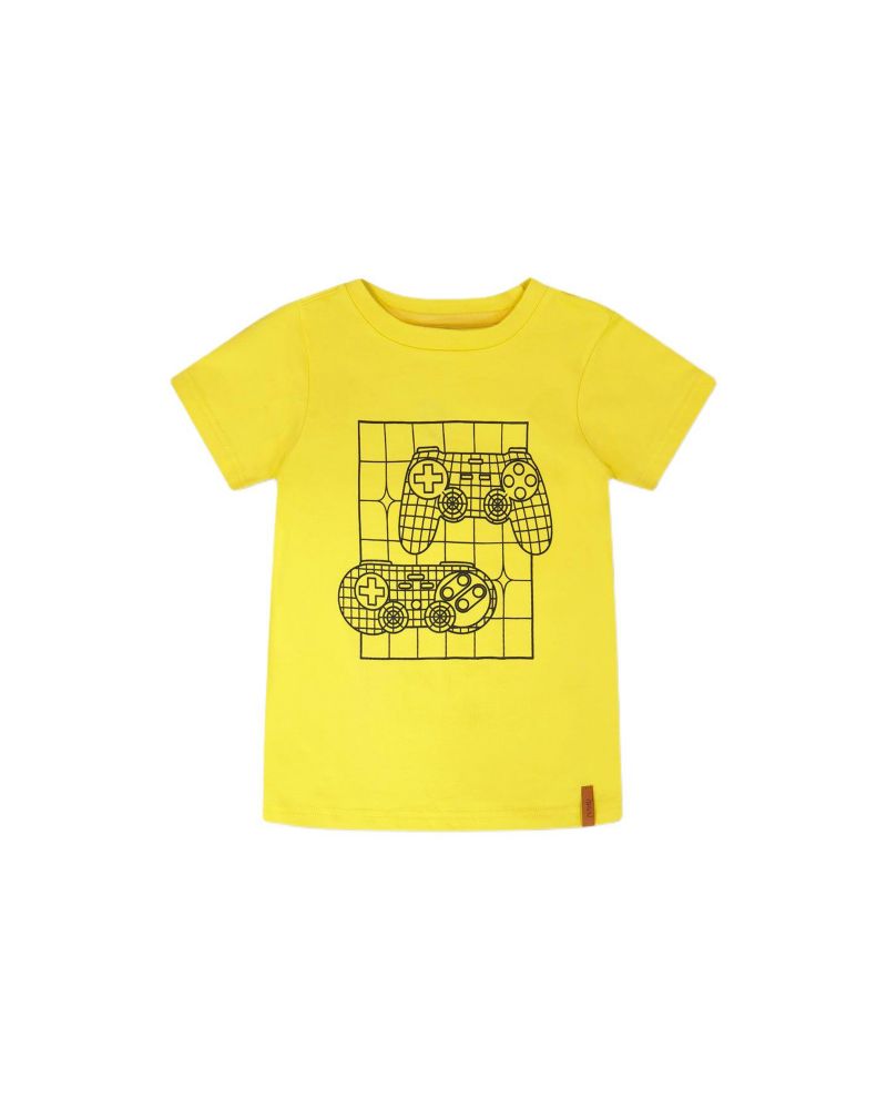 Toddler Boys Cotton Jersey T-Shirt with Gamer Print