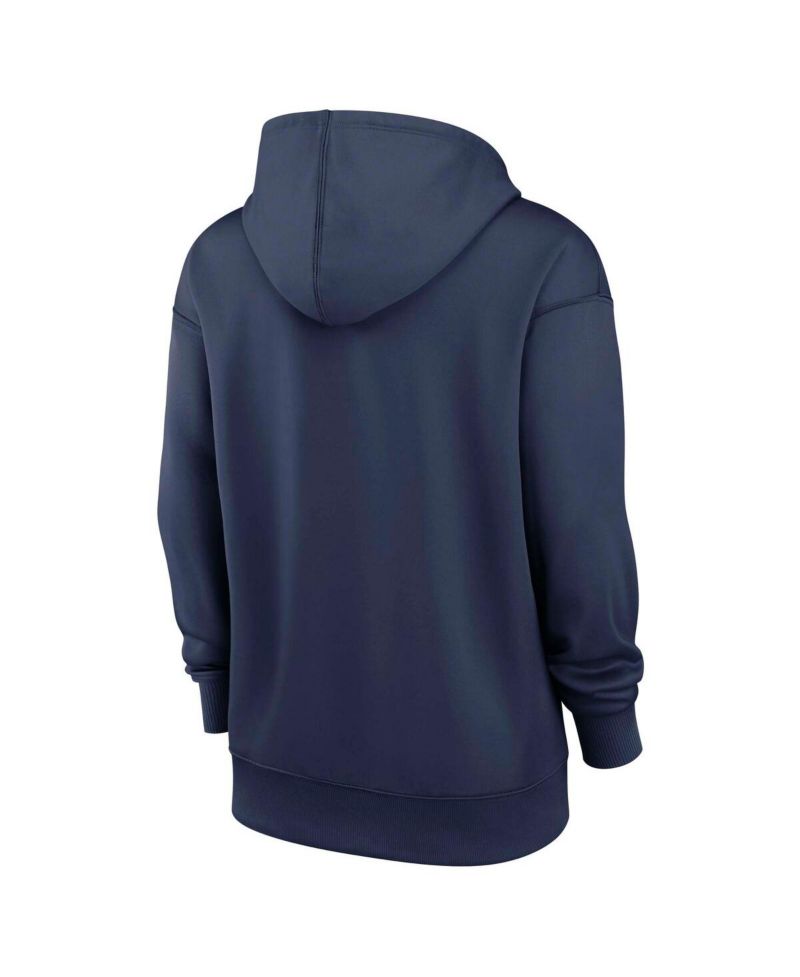 Women's Navy Minnesota Twins Authentic Collection City Connect Performance Pullover Hoodie