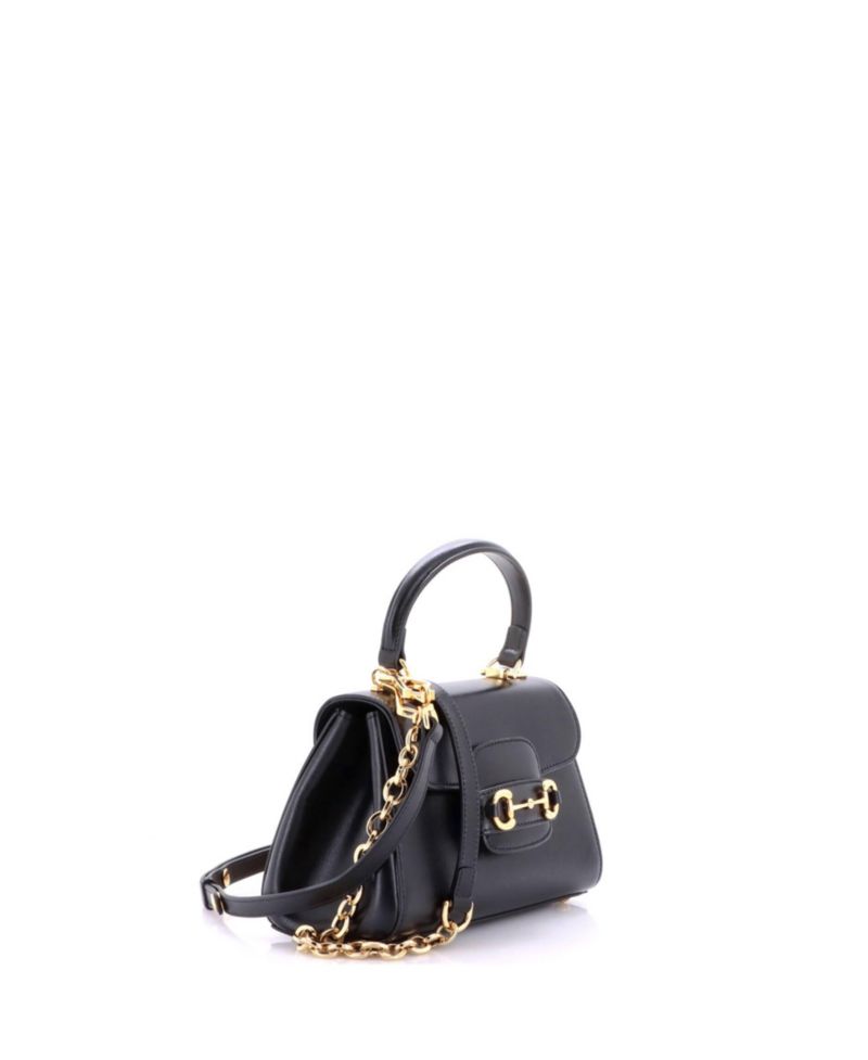 Mini Horsebit 1955 Top Handle Flap Bag Leather