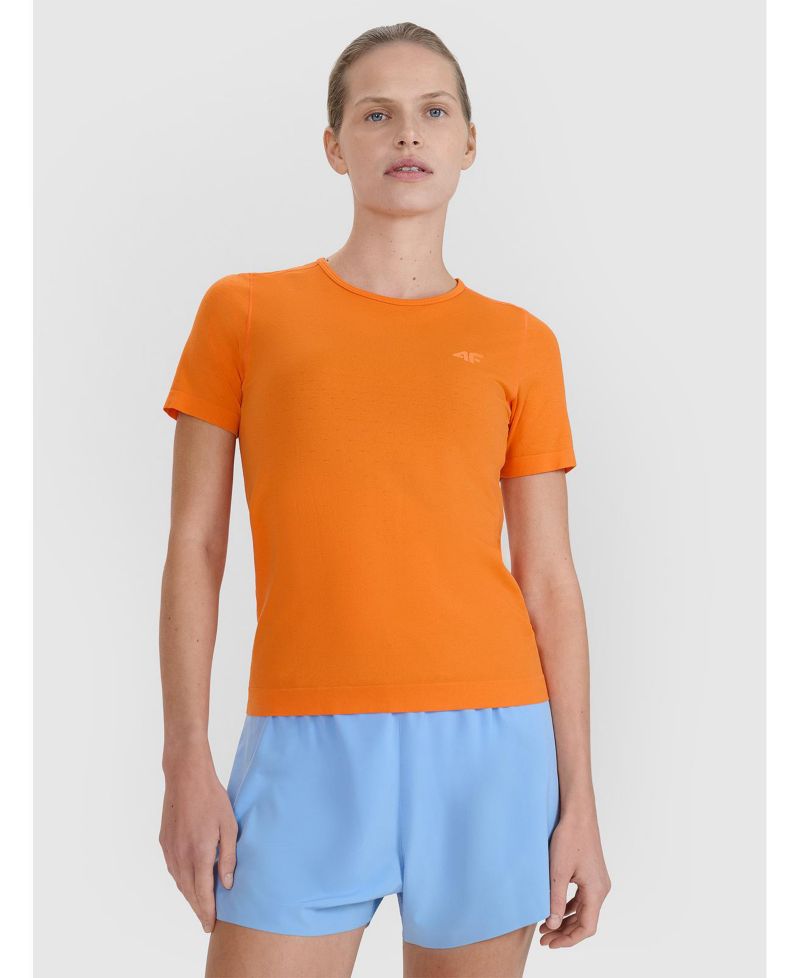 Women's Running Interlock-Knit Short-Sleeve Crewneck T-Shirt