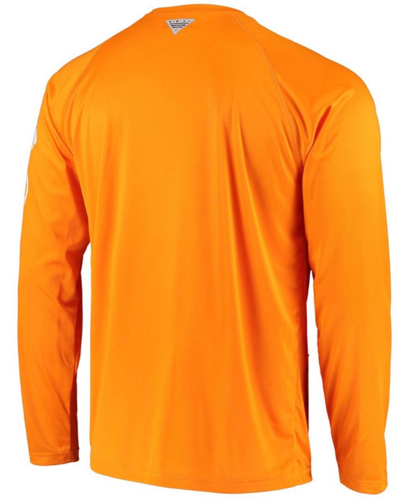 Men's PFG Tennessee Orange Tennessee Volunteers Terminal Tackle Omni-Shade Long Sleeve T-shirt