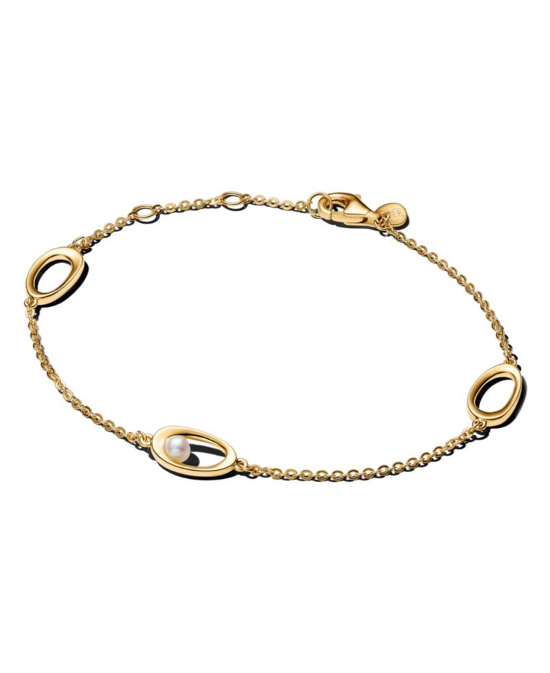 Oval Treated Freshwater Pearl Bracelet