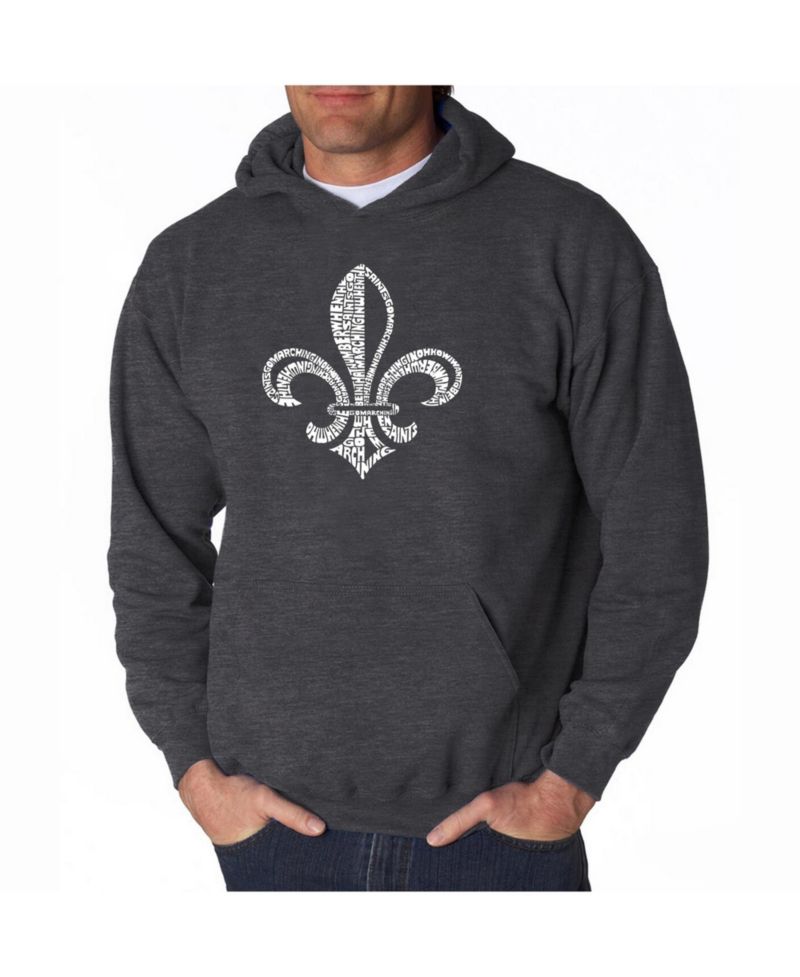 Men's Word Art Hoodie - When the Saints Go Marching in