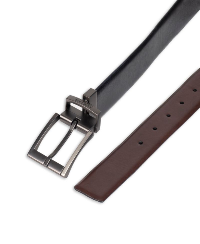 Men's 2-In-1 Reversible Stretch Dress Belt