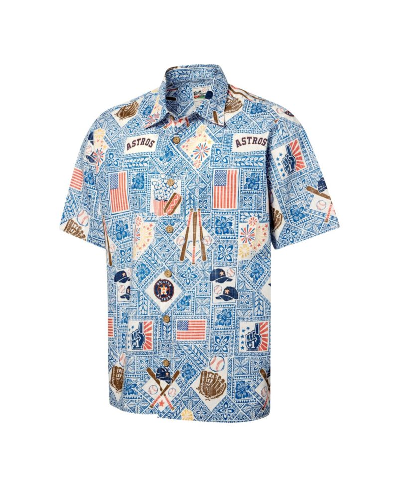 Men's Blue Houston Astros Americana Button-Up Shirt
