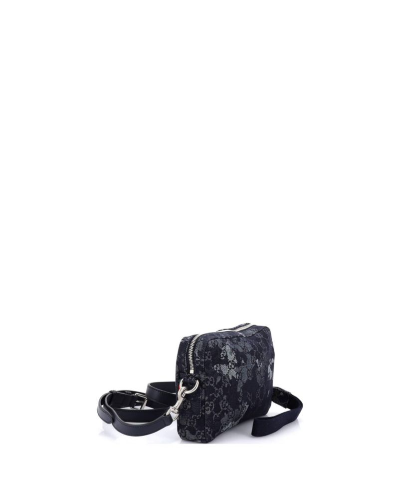 Convertible Crossbody Bag Camouflage GG Denim