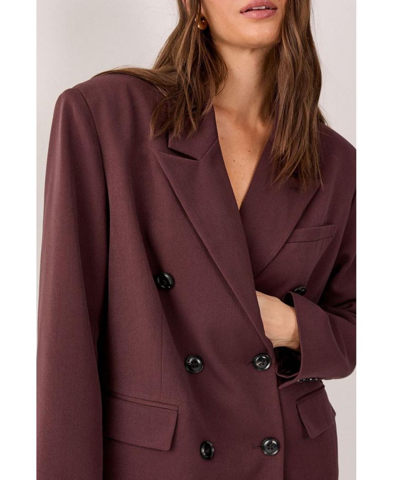 Women's Double Breasted Oversized Blazer
