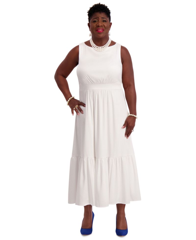 Women's Tiered Midi Dress, Regular & Plus Sizes