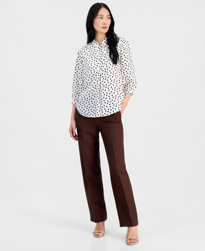 Petite Y-Neck Pull-On Top