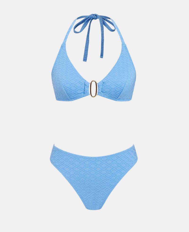 Women's Halter Bikini Set with Sarong