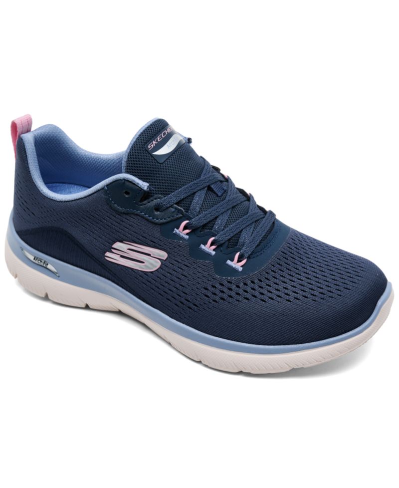 Women's Slip-Ins: Arch Fit Summits - Daily Flow Casual Sneakers (Wide Width) from Finish Line