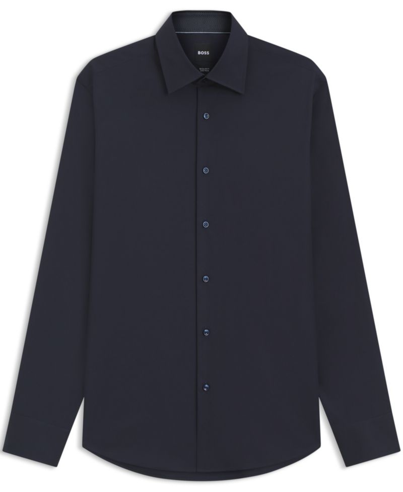 Men's Stretch Cotton Regular-Fit Dress Shirt
