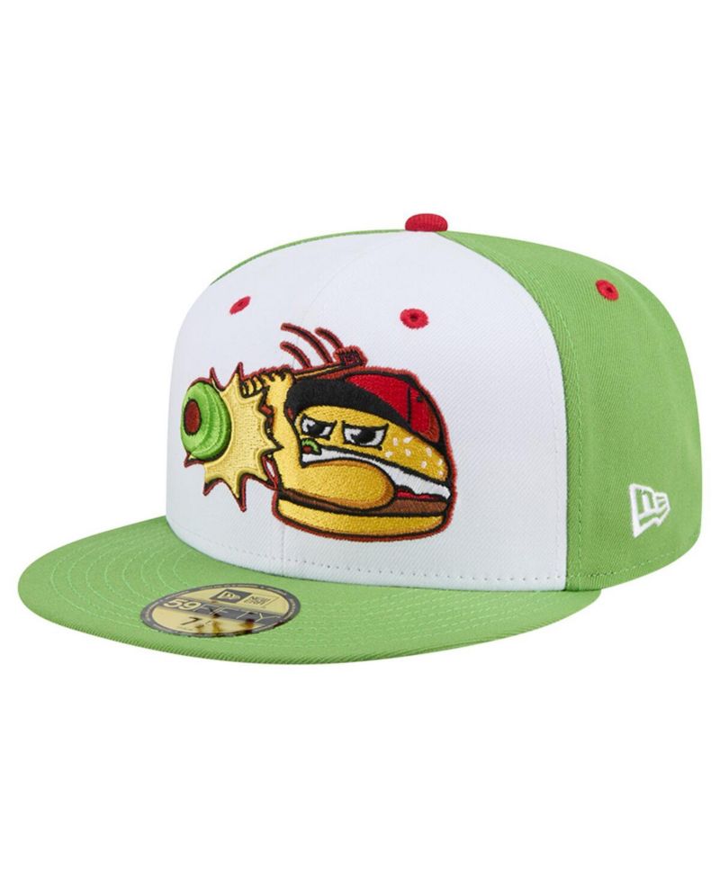 Men's White Lansing Lugnuts Theme Nights 59FIFTY Fitted Hat