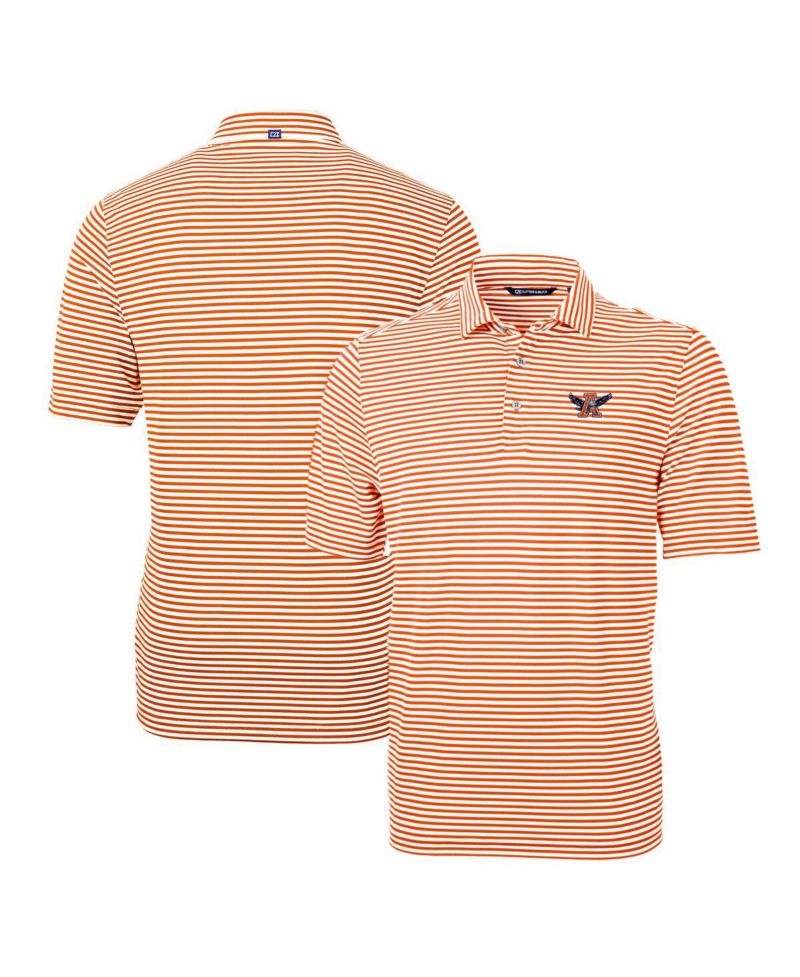 Men's Auburn Tigers Throwback Logo Virtue Eco Pique Stripe Polo
