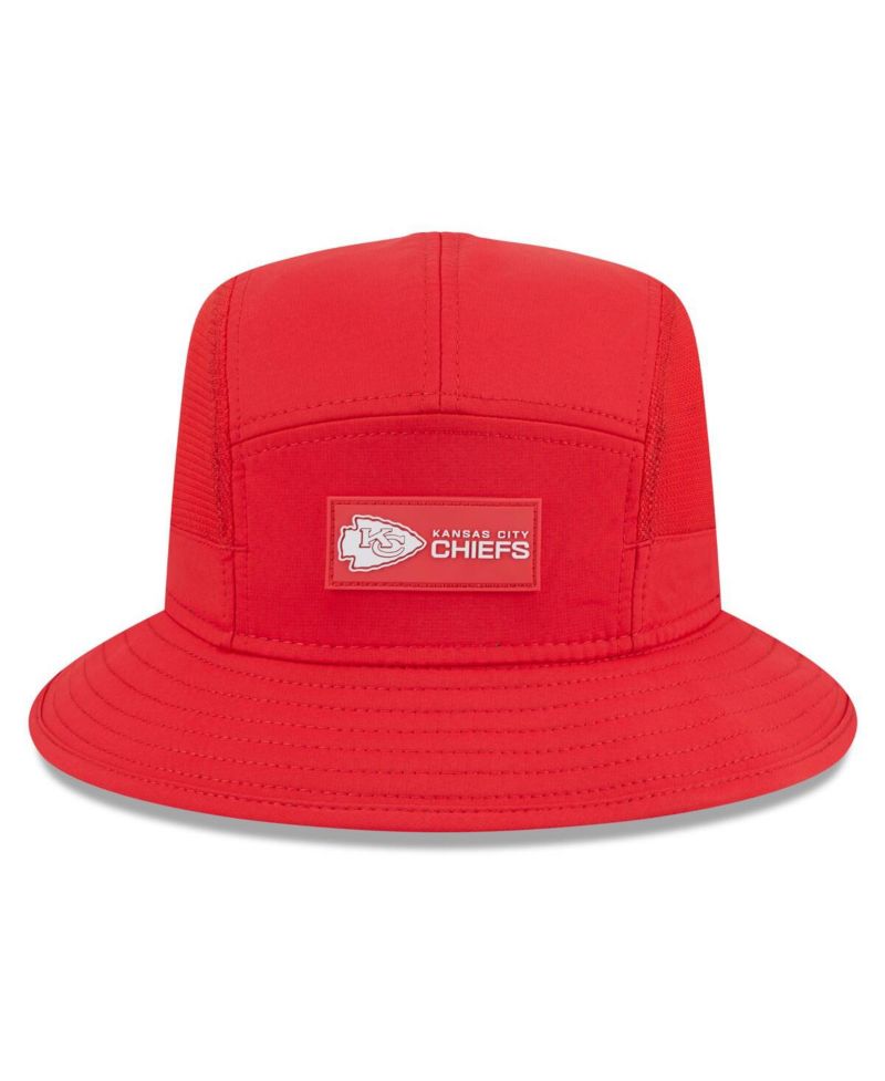 Men's Red Kansas City Chiefs 2025 Sideline Bucket Hat