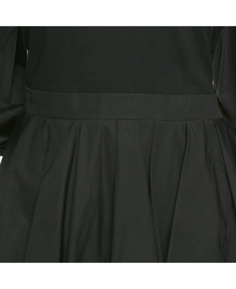 Women's Black Cotton Balloon Sleeve Top