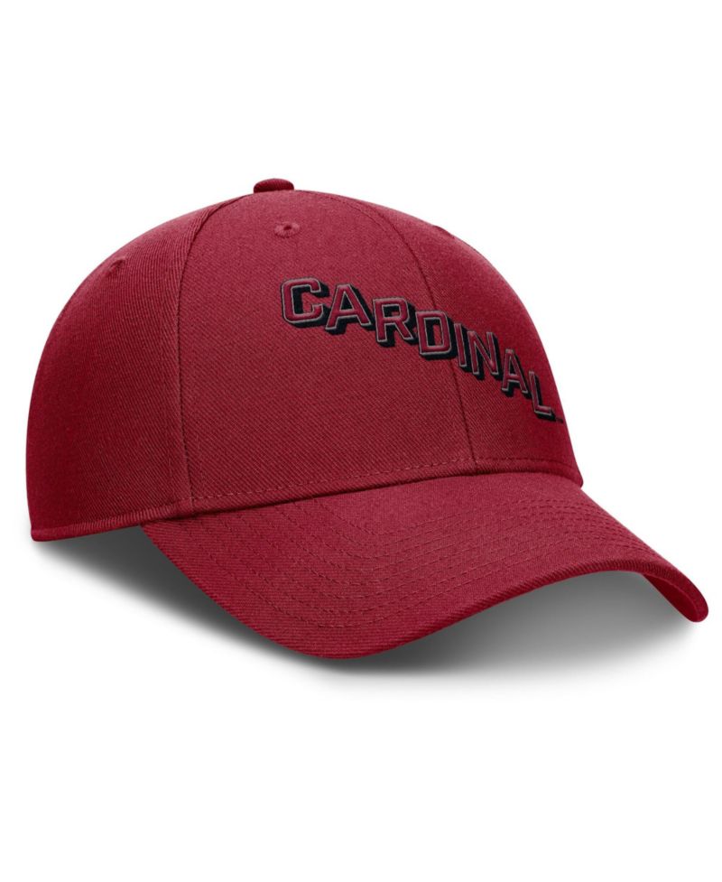 Men's Cardinal Stanford Cardinal Slanted Primetime Rise Performance Adjustable Hat