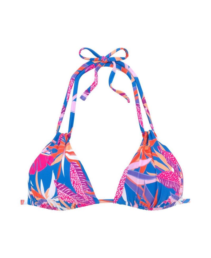Women's Tropical Print Everyday Comfort Triangle Bikini Top