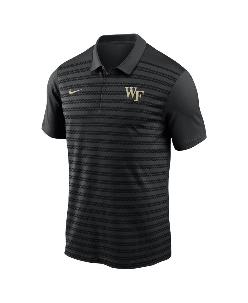 Men's Black Wake Forest Demon Deacons 2024 Sideline Victory Coaches Performance Polo