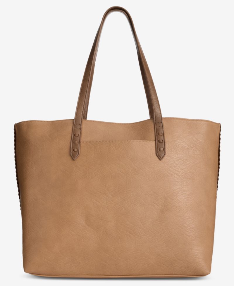 Braided-Edge East West Large Tote