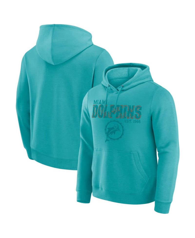 Darius Rucker Collection by Men's Aqua Miami Dolphins Faded Hoodie