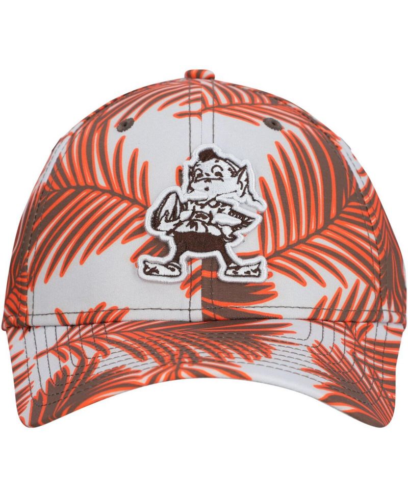 Men's Gray Cleveland Browns Palms 39THIRTY Flex Hat