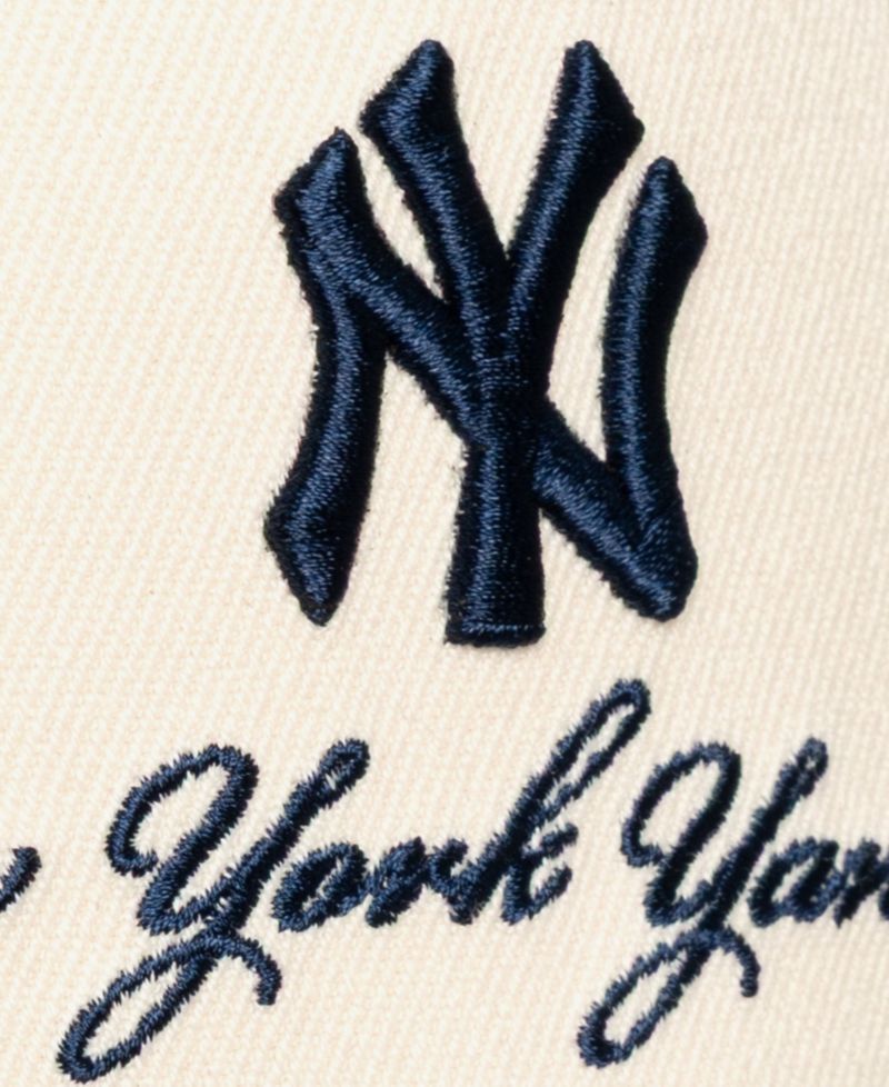 Men's Cream/Navy New York Yankees Flawless Stretch-Snapback Hat