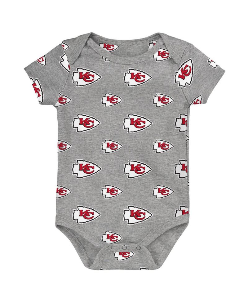 Newborn 3-Pack Kansas City Chiefs Little Tike Bodysuit Set
