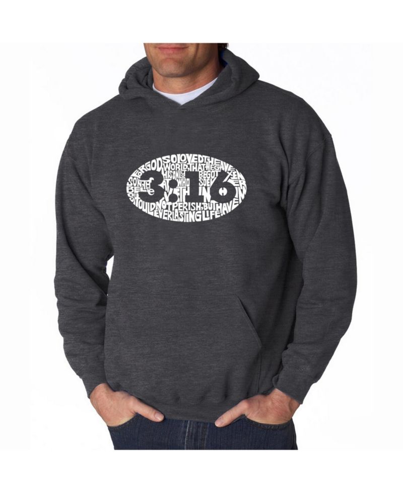Men's Word Art Hoodie - John 3:16