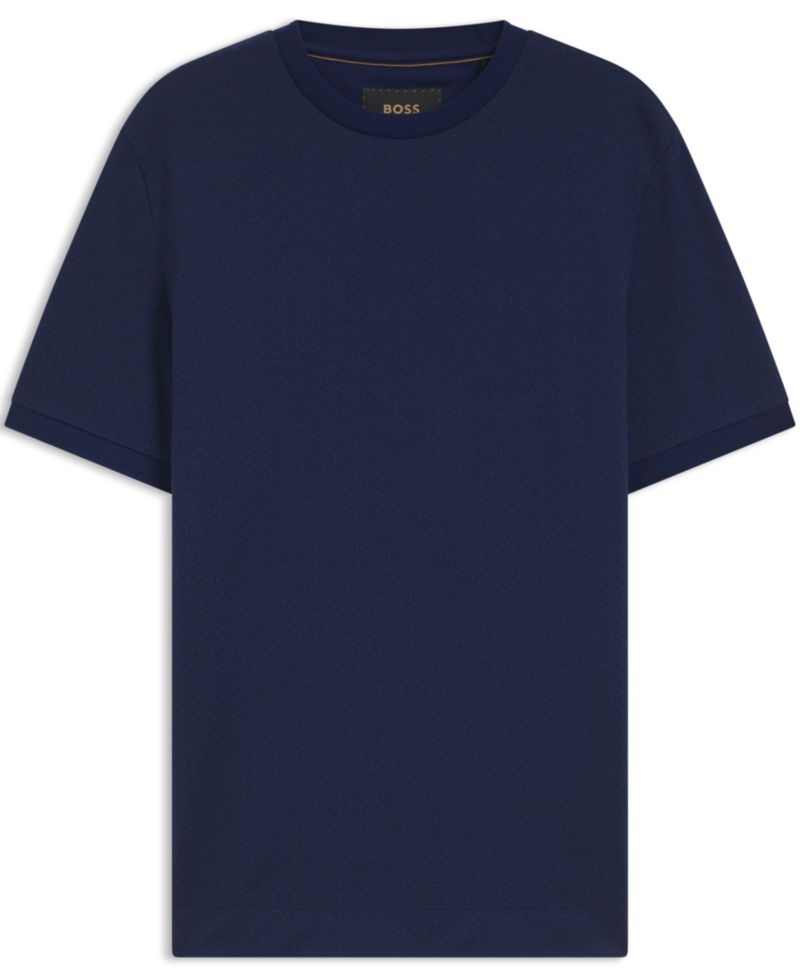 Men's Cotton-Silk Jacquard Regular-Fit T-Shirt