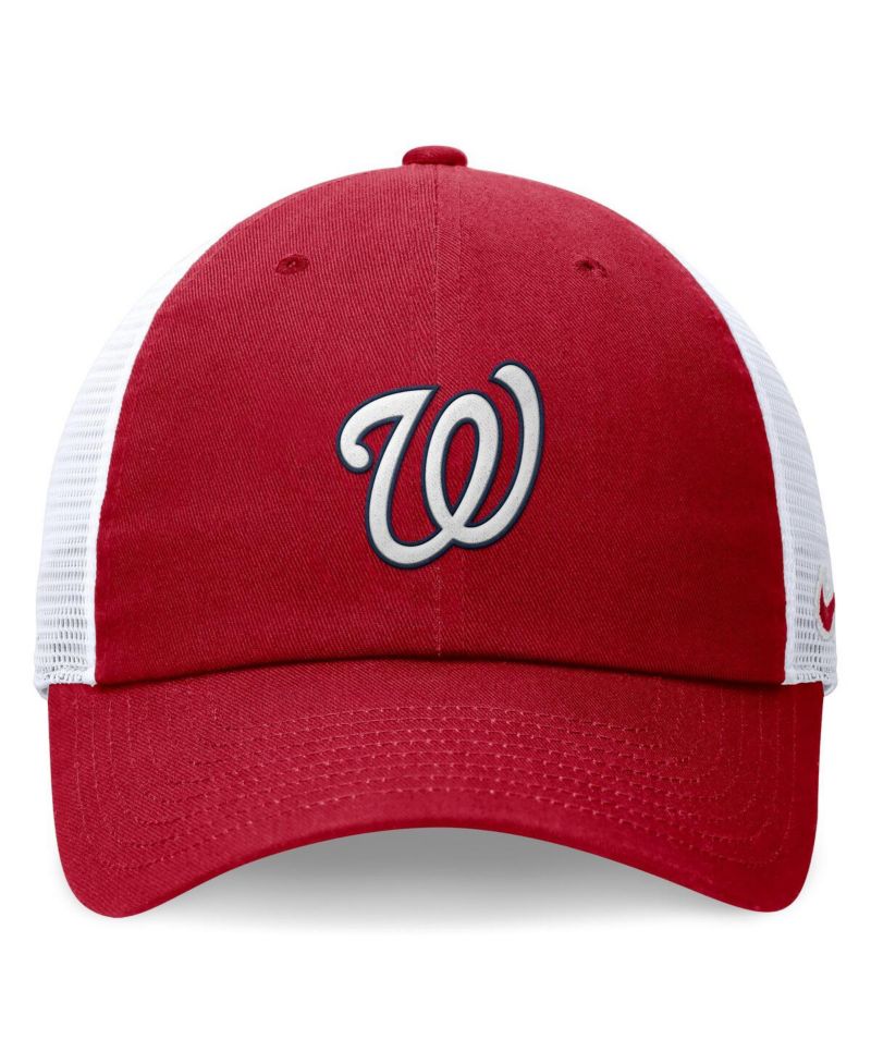 Men's Red Washington Nationals Club Trucker Adjustable Hat