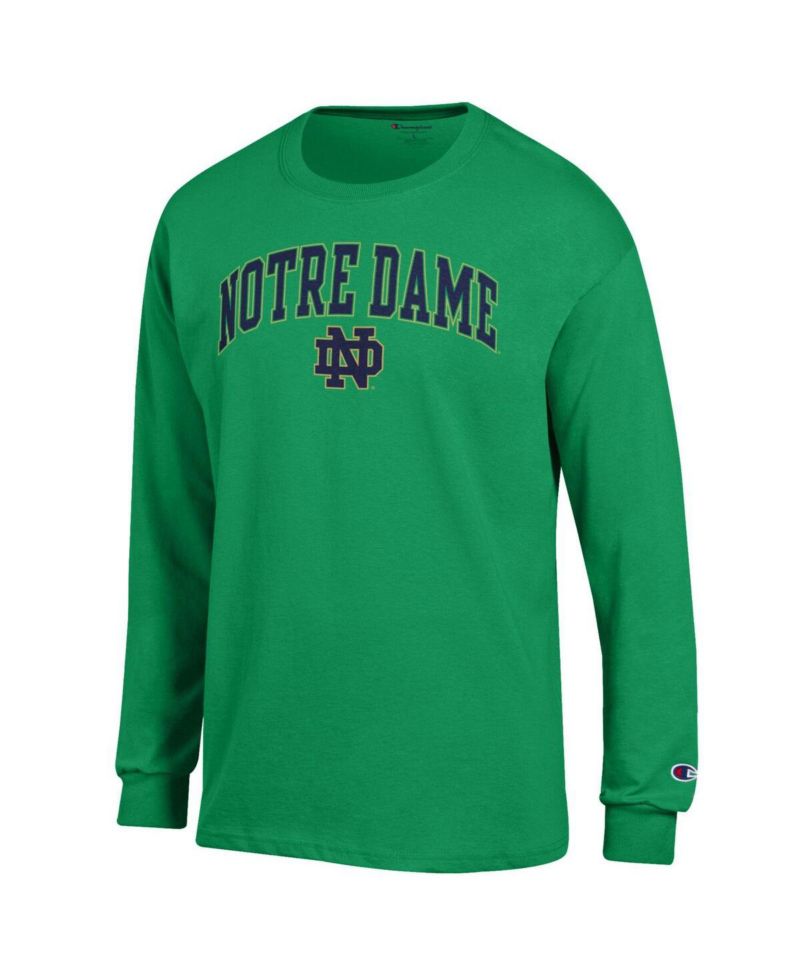 Men's Notre Dame Fighting Irish Arch Over Logo Long-Sleeve Crewneck T-Shirt
