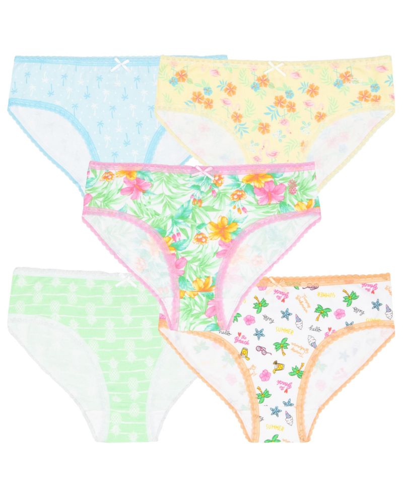 Little Girls Cotton 5 Pack Underwear