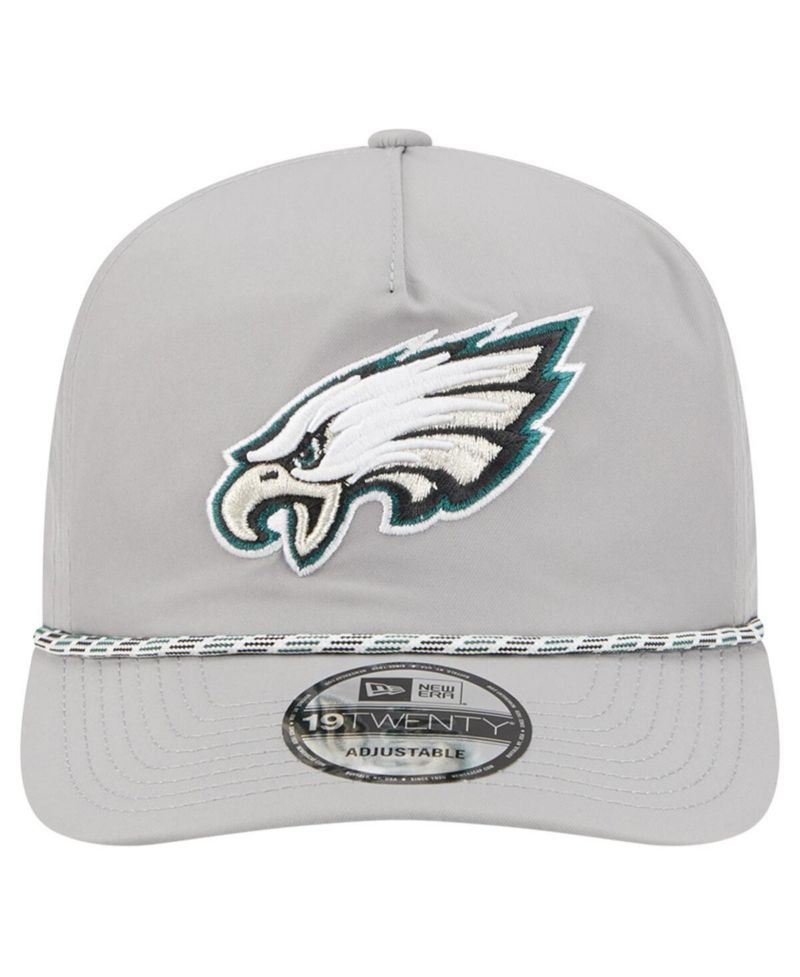 Men's Silver Philadelphia Eagles Rope 19TWENTY Hat