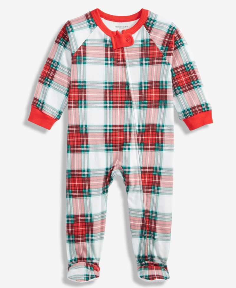 Baby Merry Plaid Cotton Coverall