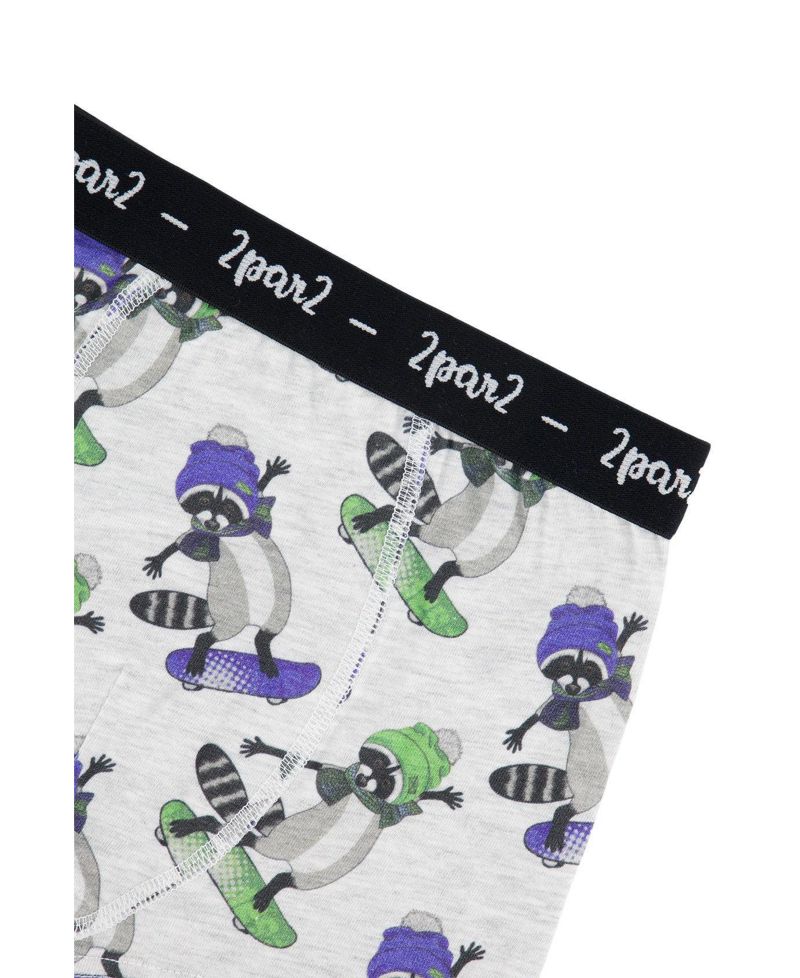 Little and Big Boy (6-12) Boxer Pack Of 3 Animal Prints