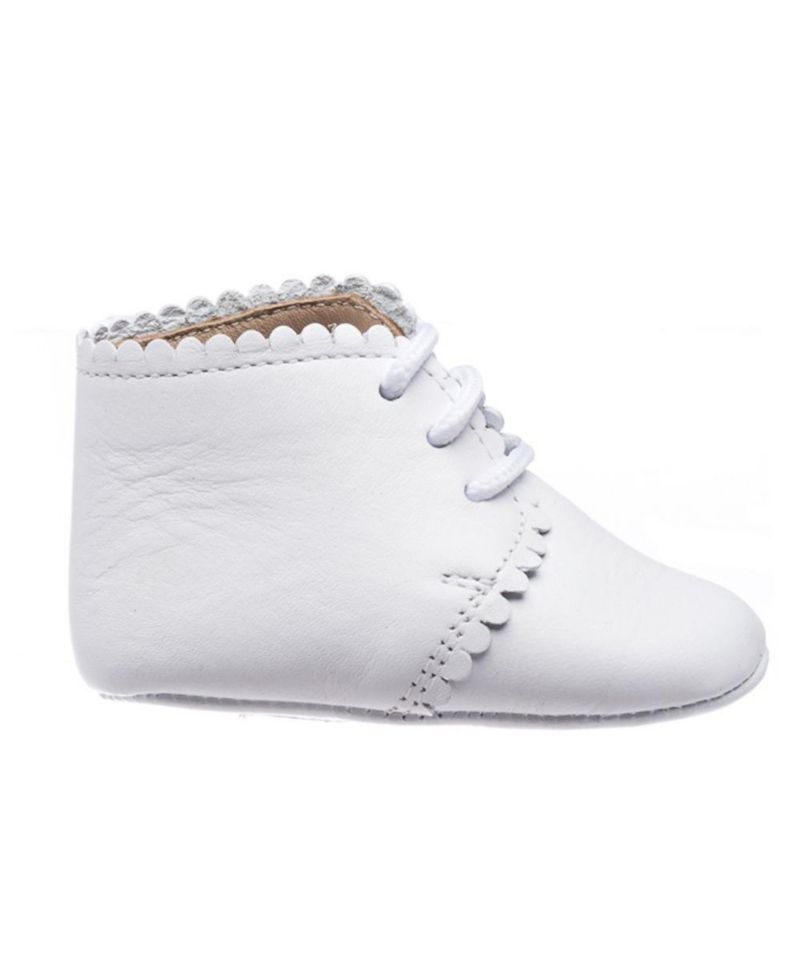 Infant Boy Baby Scalloped Bootie