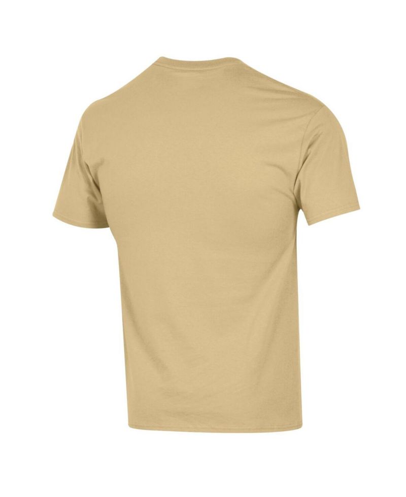 Men's Gold Georgia Tech Yellow Jackets Arch Over Logo T-Shirt