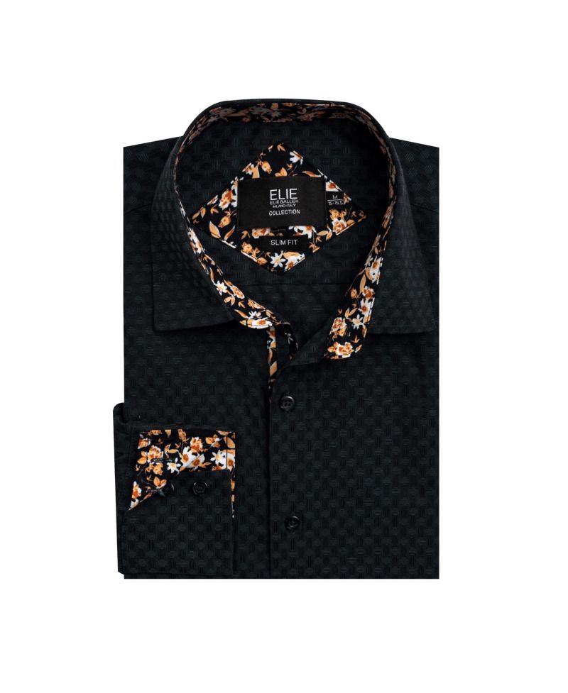 Big Boys Slim Fit Jacquard Shirt
