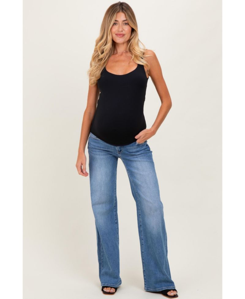 Women's Medium Low Rise Wide Leg Jeans