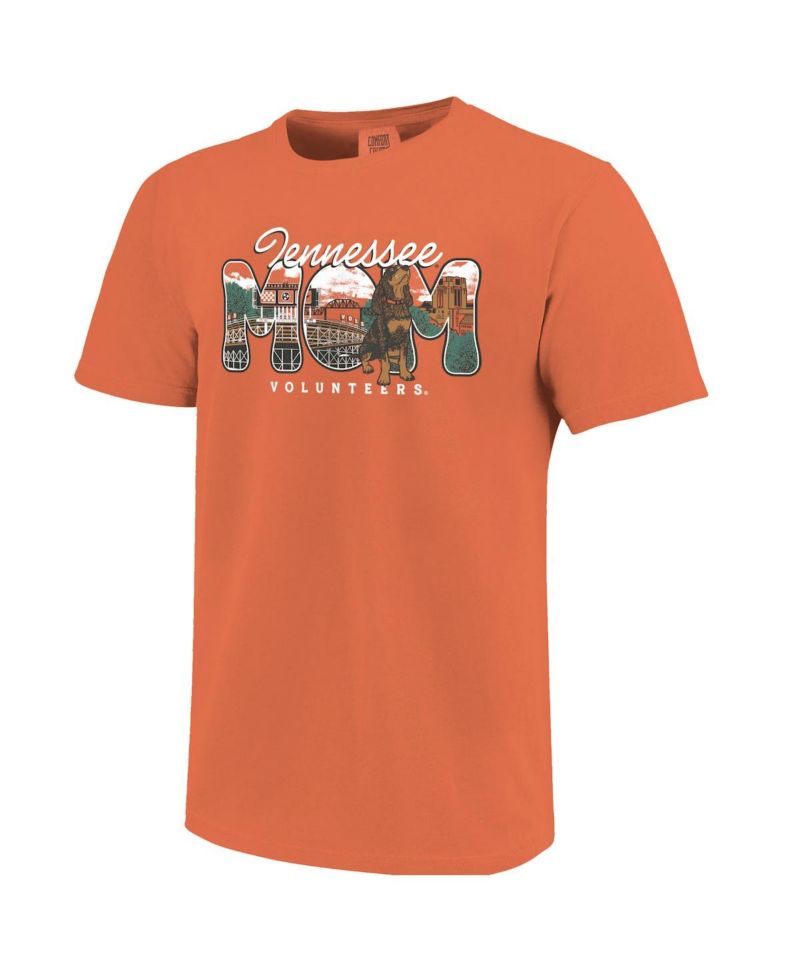Women's Tennessee Orange Tennessee Volunteers Comfort Colors Campus Drawing Mom T-Shirt
