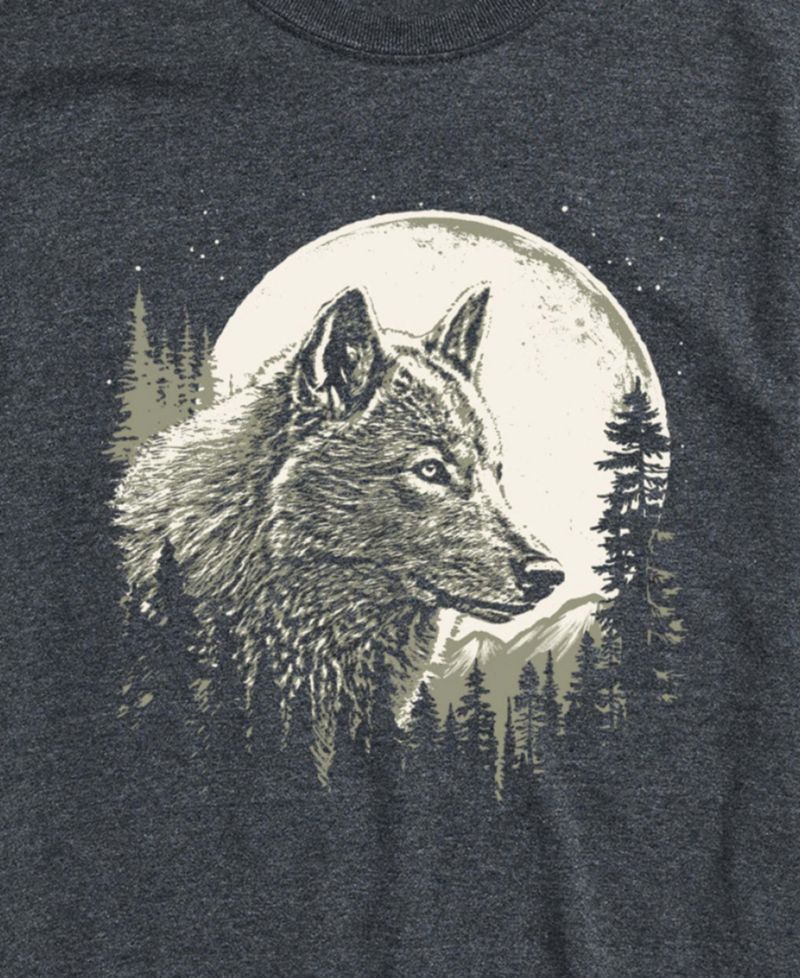 Men's Stunning Wolf Design Short-Sleeve T-Shirt