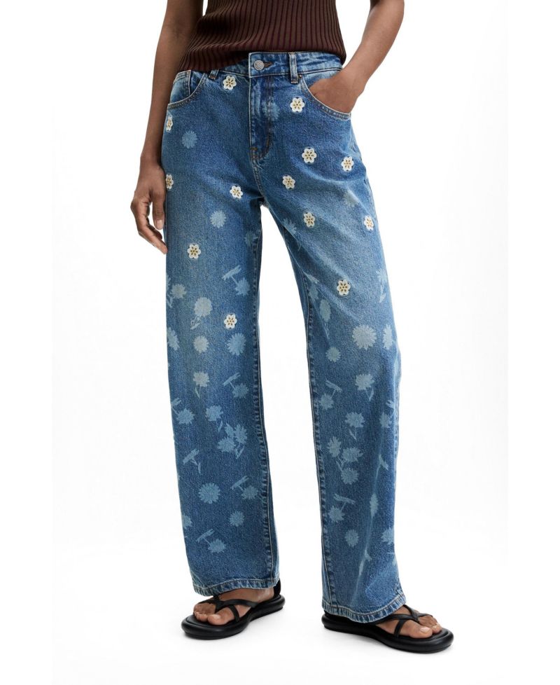 Women's Regular embroidered jeans