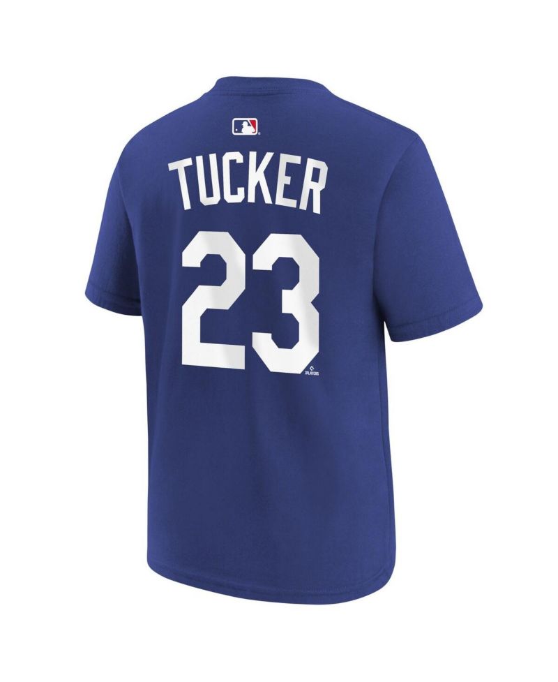 Big Boys and Girls Kyle Tucker Royal Los Angeles Dodgers Name & Number T-Shirt