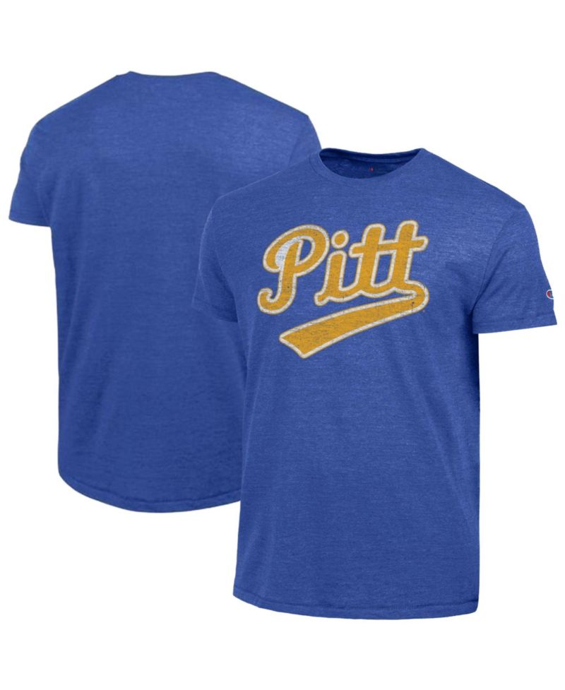 Men's Royal Pitt Panthers Vintage Triumph Tri-Blend T-Shirt