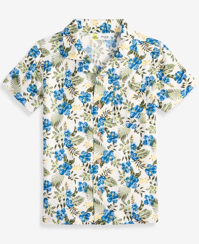Epic Threads Boys' 5-20 Tropical Resort Shirt